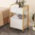3 Tier Rolling Storage Cart with Wheels, Gold Metal Utility Organizer Cart, Guardrail Mobile Salon Trolley, Multi-Purpose Makeup Cart for Bathroom Bedroom Spa Skincare(20″ W x 13″ D x 33″ H, Gold B)