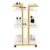 3 Tier Rolling Utility Cart,Metal Storage Organizer Cart 55lbs Capacity