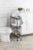 3‑Tier Slim Rolling Storage Cart, Steel Mesh Basket Structure, Lockable Wheels & Side Hooks, Black Mobile Household Organizer