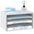 3 Tier Wood Desk Organizer, Mail Sorter and Paper Organizer for Desk, White