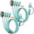 3 Type-C Ports 4-IN-2 Multi Charging Cable for iWatch Charger/iPhone 17-15
