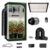 3×3 Complete Grow Tent Kit with LED Grow Light and Fan Filter, 34″x34″x72″ 1680D Mylar Indoor Grow Tent System with AG1000 100W Full Spectrum Light, 6 Inch 2-in-1 Carbon Filter Fan, Black Ducting