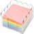 3×3 Inch Scalloped Acrylic Sticky Note Holder, Clear Cute Post It Note Dispenser, Notepad Holder with Wave Design, Thick Acrylic Desk Organizer for Office, Home, Dorm, Classroom