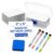 3×5 Inch Magnetic Dry Erase Labels Set, 40 PCS Set with Markers and Eraser