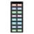 3” x 5” Index Card Holder Sleeve, 11.8″W x 27.8″H Standard Pocket Chart with 16 Clear Slot Hanging Wall File Organizer for Business Cards, Classroom Office Library Home