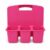 4-Compartment Plastic Desktop Organizer Caddy, Pink, 30 x 21 x 28 cm
