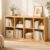4-Cube Bookshelf, Wooden Bookcase, Cubby Shelf, Cube Shelf, Low Bookcase
