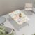 4-Foot Folding Table Floral Print Aluminum Frame