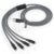 4-in-1 Charging Cable, 6FT Nylon Braided Fast Charging Cable with Dual Lightning, USB-C & Micro USB Connectors, Multi Device Charger Cable for iPhone, Samsung Galaxy & Android Phones