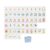 4-Layer Acrylic Engraved American Mahjong Tiles, Premium 160 Blue Game Tile