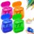 4-Piece Dual Hole Manual Pencil Sharpener, 2026 Eco Portable Clear Container, Compact Handheld Stationery Tool for Office & Art Studio.