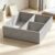 4-Piece Hard-Sided Drawer Adult Organizer, Gray