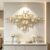4-Pointed Star Gold Metal Oversized Wall Clock，Modern Luxury Silent Quartz Decor Wall Watch,Dining Entryway Living Room Hotel,Thoughtful Wedding Housewarming Decor Gift