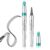4-Point Microblading Eyebrow Pen, Waterproof Long Lasting Eyebrow Tattoo Pencil, Natural Hair-Like Brow Strokes with Integrated Eyebrow Brush for Women Daily Makeup (Black)