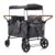 4-Seater Removable Stroller Wagon, Extra-Thick Support Bar, 212 Load Capacity, All-Terrain PU Wheels with Suspension & One-Step Brake