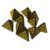 4-Sided Acrylic Dice with Engraved Painted Numbers,Yellow