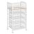 4-Tier Mesh Drawer Makeup Organizer Cart, White