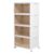 4-Tier Rolling Storage Bins 92 Qt Stackable Foldable Organizer