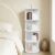 4-Tier Rotating Bookshelf, 360°Revolving Bookcase, 15.5×15.5×45.5 in, White