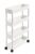 4-Tier Slim Rolling Utility Cart for Bathroom, Kitchen & Laundry, White