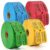 4000 Double Roll Raffle Tickets, 4 Assorted Colors