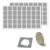 400 Pack – ScratchStix Scratch Off Stickers, DIY Scratch Cards – 3/4″, Gray