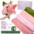 400 Pcs Pipe Cleaners Craft Set, 4 Assorted Pink Pipe Cleaners Flower Kit, 7MM Fluffy Chenille Stems for DIY Flower Making Kit with Floral Stems, Gardening Tape, Stamen for DIY Gift Decorations(Pink)
