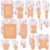 400 PCS Waterproof Adhesive Bandages 15 Sizes Variety Pack Assorted Bandaids Bulk Flexible Adhesive Bandages Breathable Sterile Fabric for Fingertip Protect Wound Care First Aid Kit Refill
