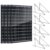 400W N-Type Bifacial Solar Kit, 12V 4x100W 16BB 25.6% High-Eff Cell, IP68 PV Module for RV/Marine/Cabin/Roof/Farm + 28″ Adjustable Tilt Mount Brackets for 100-400W Panels