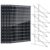 400W N-Type Bifacial Solar Kit, 12V 4x100W 16BB 25.6% High-Eff Cell, IP68 PV Module for RV/Marine/Cabin/Roof/Farm + 45″ 0-90° Adj Tilt Mount Brackets for 100-400W Panels