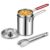 401 Stainlesss Teel Pot with Lift-Out Draining Basket，4-Piece Set