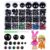 408Pcs Safety Eyes for Crochet 6-30mm Plastic Colorful Safety Eyes for Amigurumi with Washers Black Stuffed Animal Eyes for Craft Teddy Bear