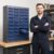 40 Drawer Parts Cabinet with 200 Dividers, Heavy Duty Steel Bolt Bin