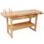 40in Computer Desk with Storage, Heavy Duty Wood Workbench,