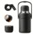 40Oz Large Insulated Tumbler, Insulated Water Bottle with Handle, Black