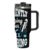 40Oz Stanley Style Tumbler,Im Silently Judging Your Trees,Handle Lid Straw Gift Travel Car Cup Travel Cup for Car