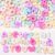 40PCS Acrylic Letter Beads for Bracelets, AB Macaron Mixed Alphabet Beads