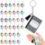 40 Pcs Back to School Composition Book Keychain Gifts Bulk Mini Colorful Composition Keychains Teacher Appreciation Gifts Bulk for First Day of School Office Coworker Staff Teacher Gift Supplies