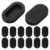 40pcs Black Oval Silicone Piggy Bank Stopper for Jar Bottom Savings