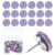 40PCS Decorative Thumb Tacks Purple Push Pins with Rhinestone Decoration