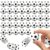 40 Pcs Mini Soccer Bouncy Balls,Small Rubber High Bouncing Soccer Balls