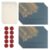 40PCS Stationery Set-10Hot-stamped Dark Blue Envelopes 4×6, 20 Rose-Patterned Letter Papers and 10 Wax Seal Stickers for Buisness Birthday Graduation Party Invitation and Letters