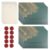 40PCS Stationery Set-10Hot-stamped Dark Green Envelopes 4×6, 20 Rose-Patterned Letter Papers and 10 Wax Seal Stickers for Buisness Birthday Graduation Party Invitation and Letters
