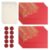 40PCS Stationery Set-10 Hot-stamped Red Envelopes 4×6, 20 Rose-Patterned Letter Papers and 10 Wax Seal Stickers for Buisness Birthday Graduation Party Invitation and Letters