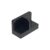 40 Piece Panel 1 x 2 x 1 with Rounded Corners and Center Divider, Black, Compatible with Lego Parts and Pieces