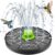 4.0W Solar Bird Bath Fountain Pump, Solar Powered Water Pump, Outdoor Water Fountain with 8 Nozzles for Hummingbirds, Garden, Pool, Pond