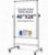 40×28 Inches Mobile Whiteboard with Stand, Double-Sided Magnetic Dry Erase Board on Wheels, Height Adjustable 40″-75″ Rolling White Board for Home, Office, Classroom & Studying
