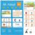 41×28in Large Alphabet Learning Pocket Chart, ABC Flash Cards Alphabet Wall Chart with Letter Tracing, Handwriting Practice for Homeschool Preschool Kindergarten Classroom Must Haves (Blue)