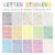 4144 Pcs Alphabet Stickers 37 Sheets Small Letter Stickers,0.5” Self-Adhesive Vinyl Waterproof Alphabet Number,Labels DIY Crafts Art Making,Windows, Doors, Signs,Notebook (Colorful)