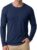 COMDECEVIS Mens Long Sleeve Henley T-Shirts